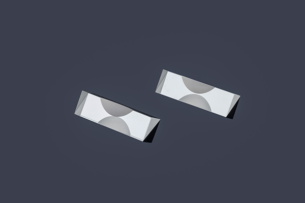 Slotted right angle prism